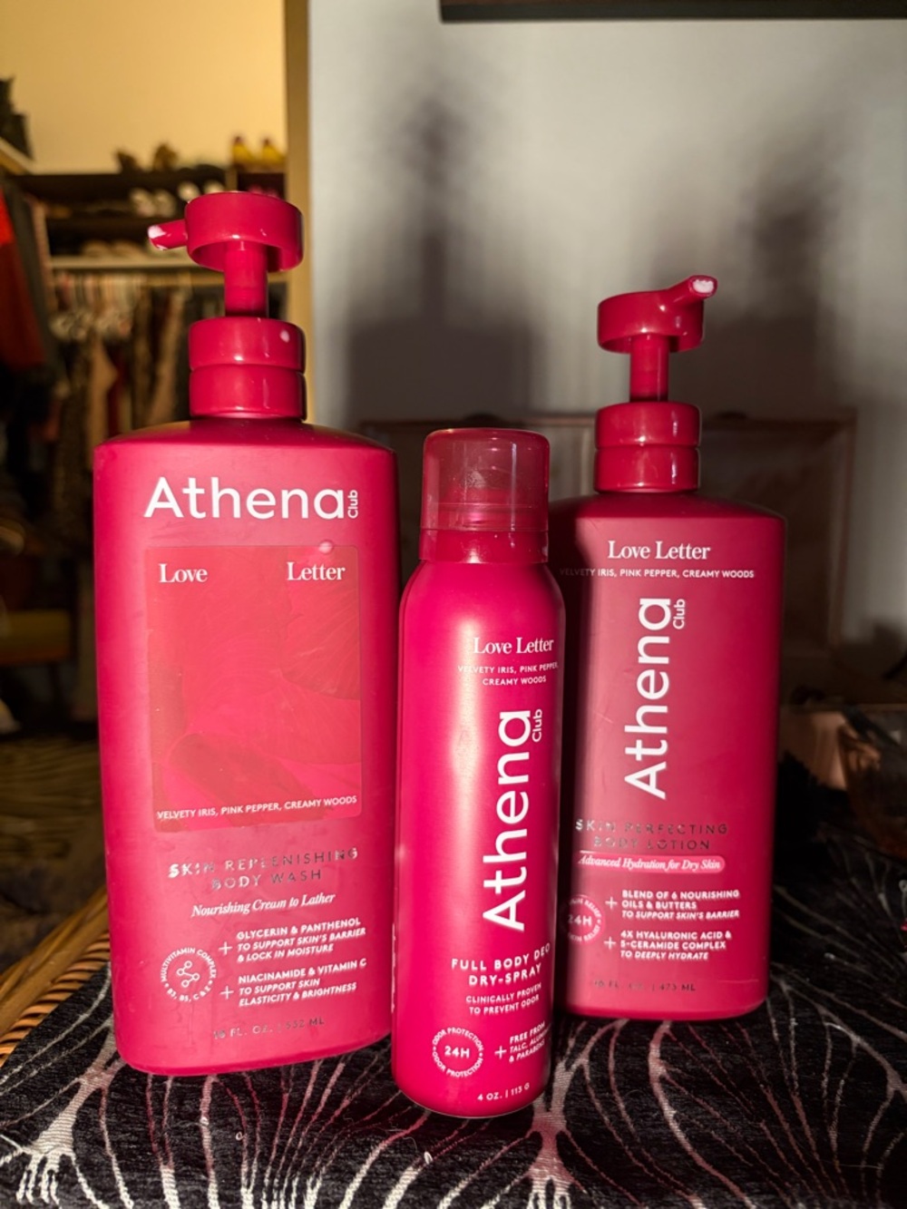 Athena Club Love Letter Body Care Set